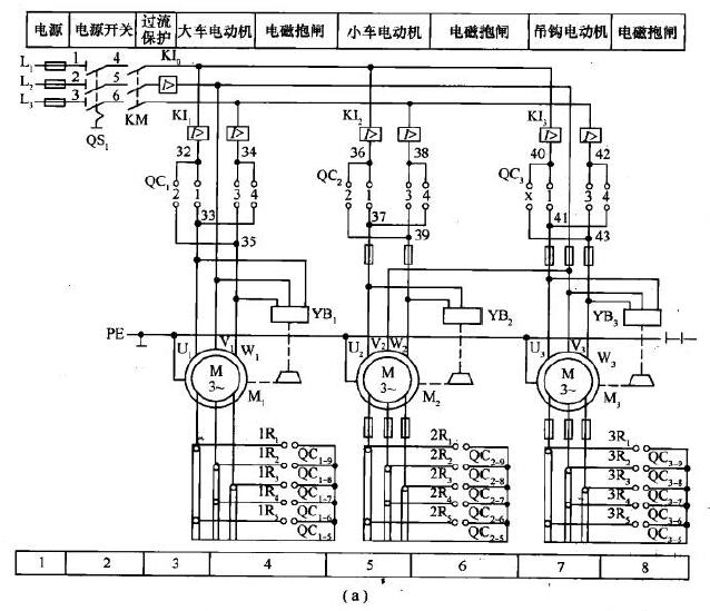 5t桥式起重机电气控制电路
